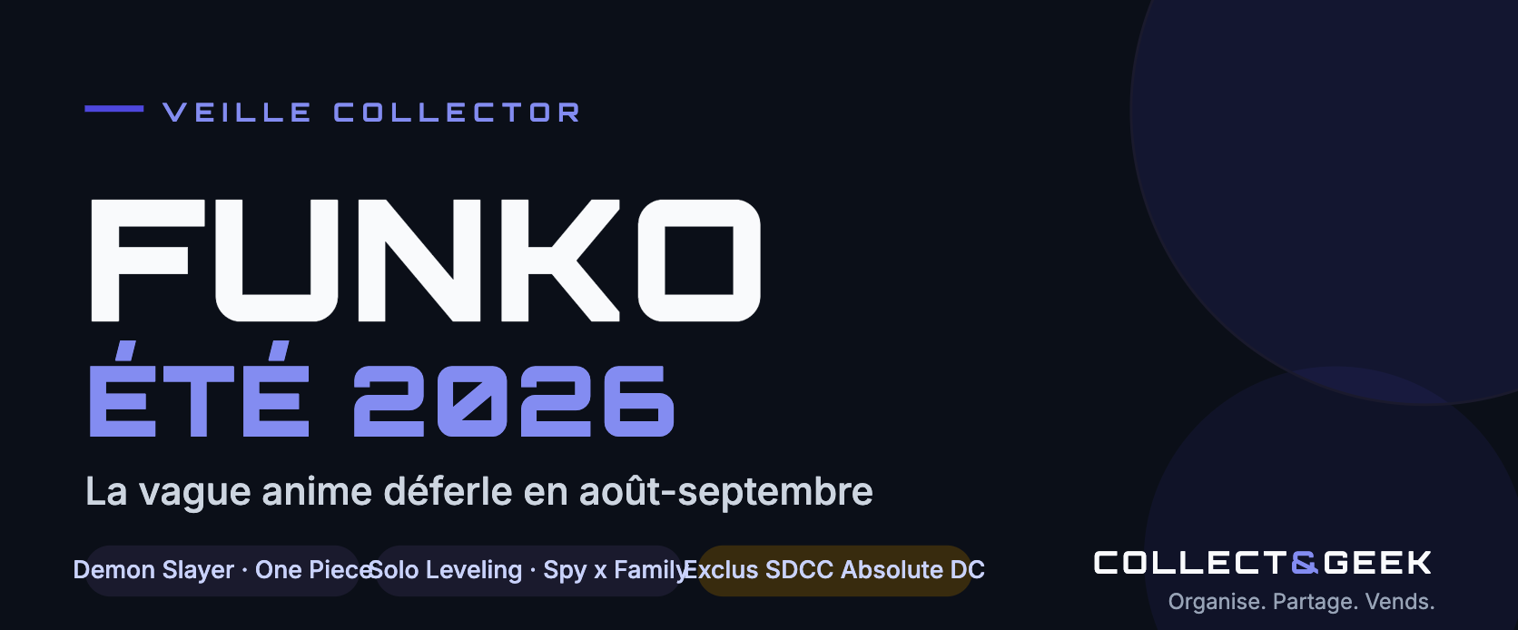 FUNKO ÉTÉ 2026 La vague anime déferle en août-septembre