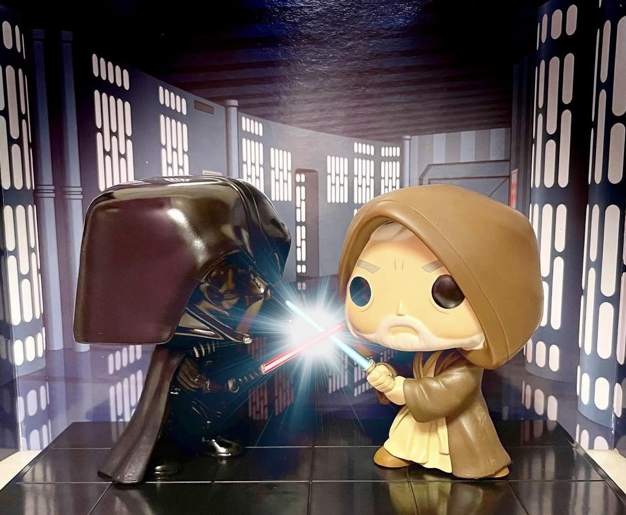Darth Vader & Obi Wan Kenobi Duel (Movie Moments)