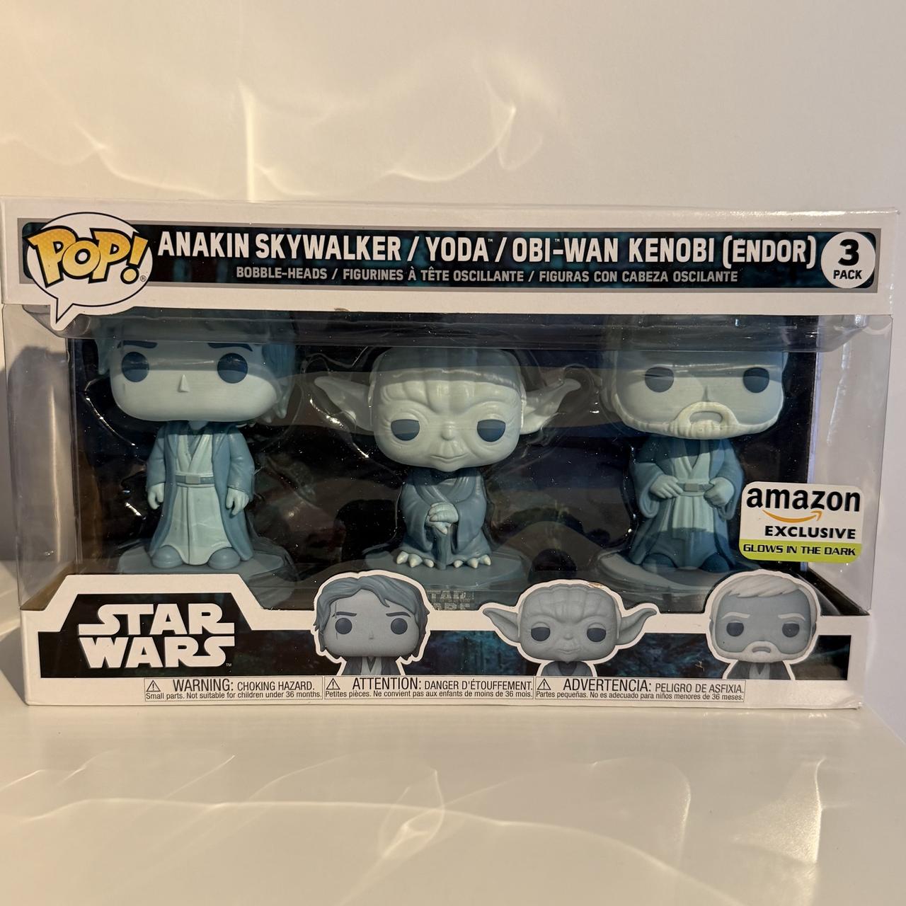 Force Ghost Anakin Skywalker / Yoda / Obi-Wan Kenobi (Endor · Glow in the Dark · 3-Pack)