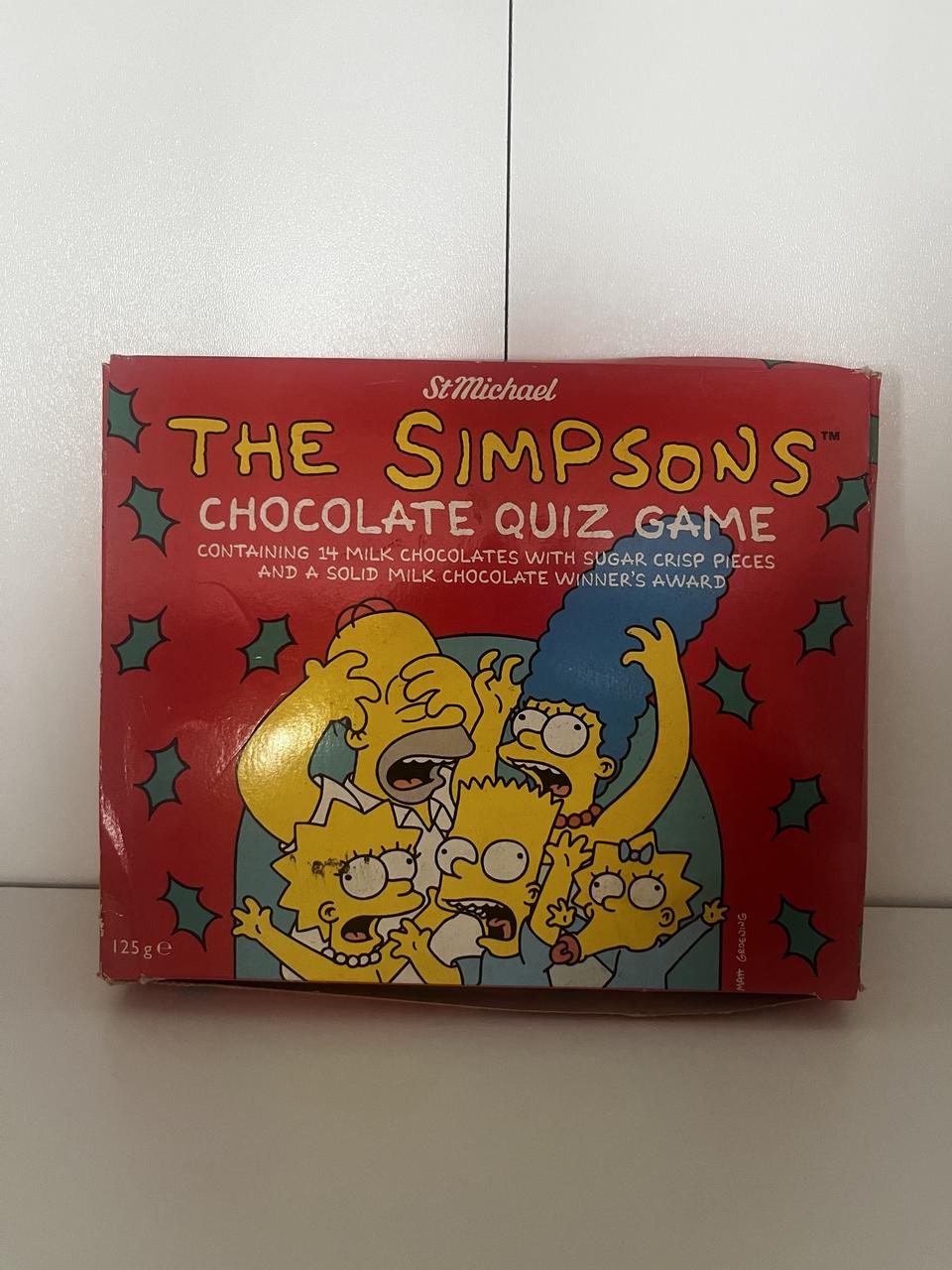 The Simpsons Chocolate Quiz Game