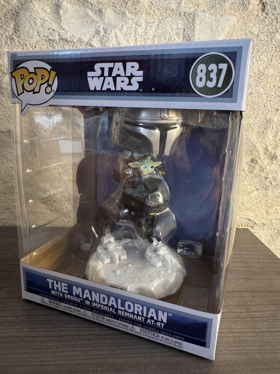 The mandalorian with grogu in AT-RT (Super Sized)