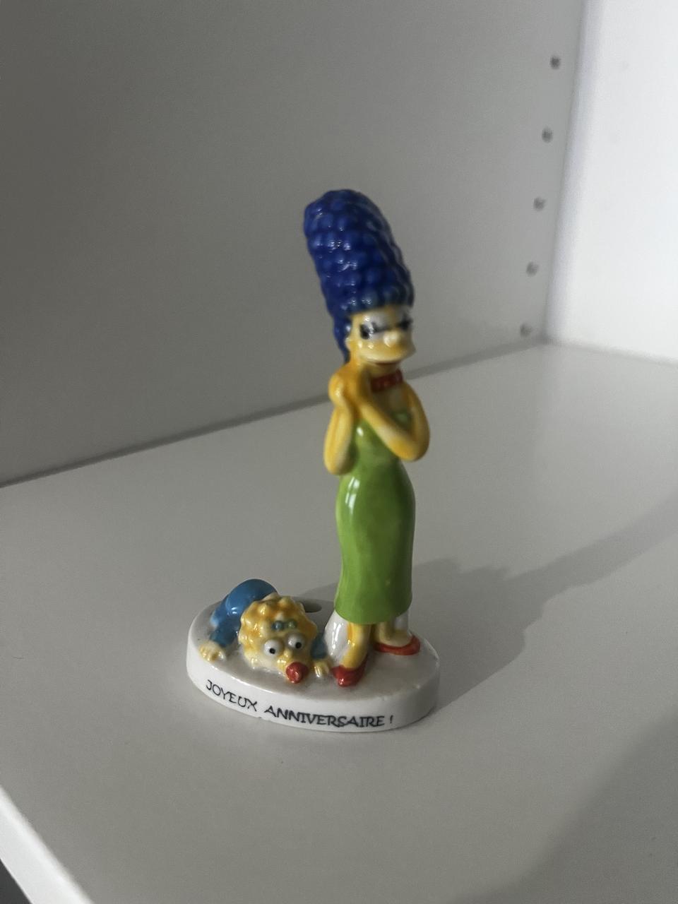 Porte bougie Marge & Maggie Simpson «&nbsp;Joyeux Anniversaire&nbsp;»