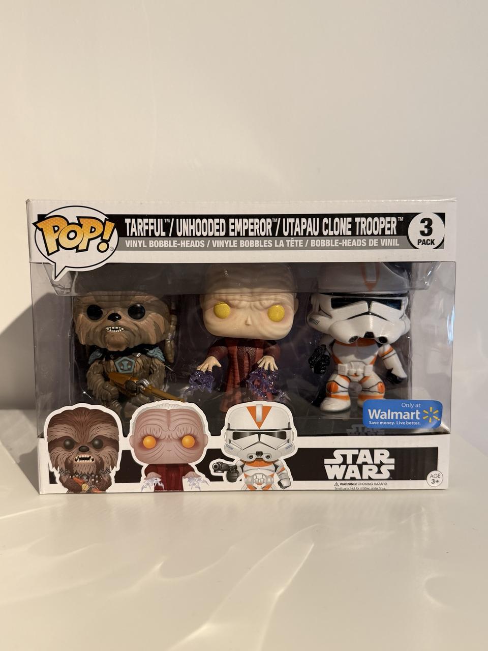Tarfful / Unhooded Emperor / Utapau Clone Trooper (3-Pack)