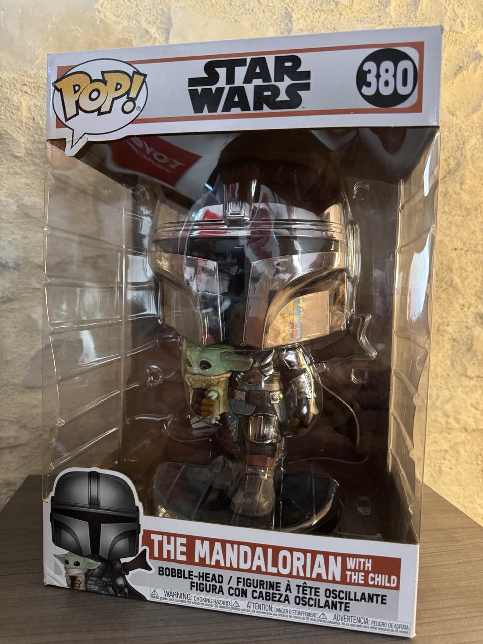 The mandalorian with the child (Chrome · Super Sized)