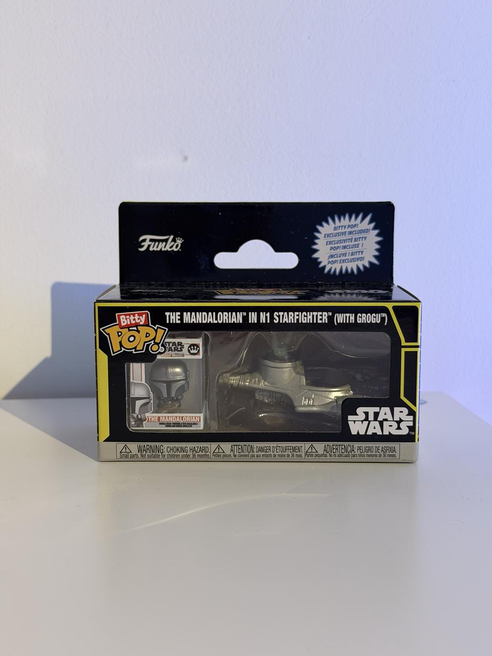 The mandalorian in N1 starfighter (With Grogu · Bitty Pop! Rides)