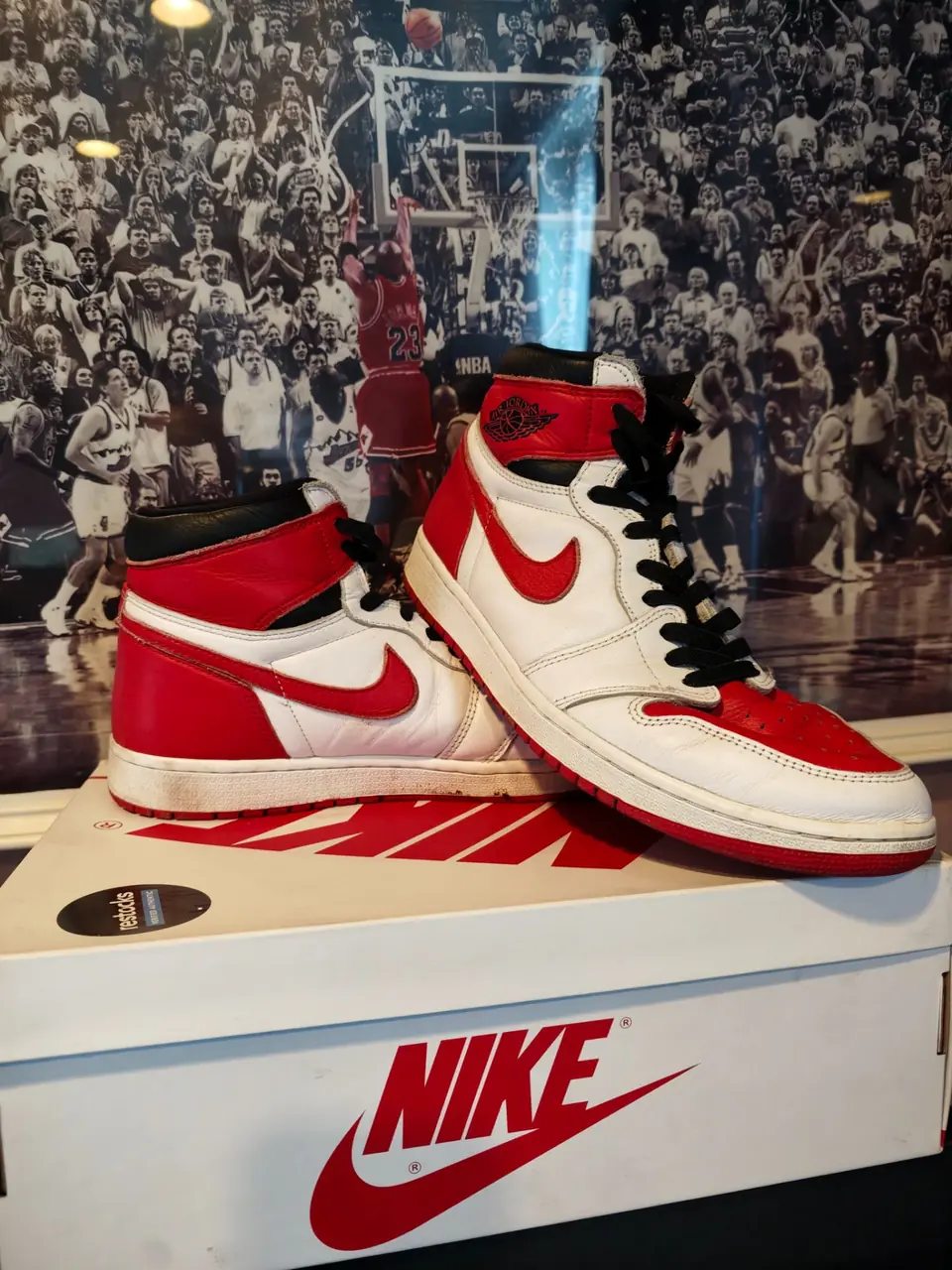 Air Jordan 1 rétro hight og white university red black