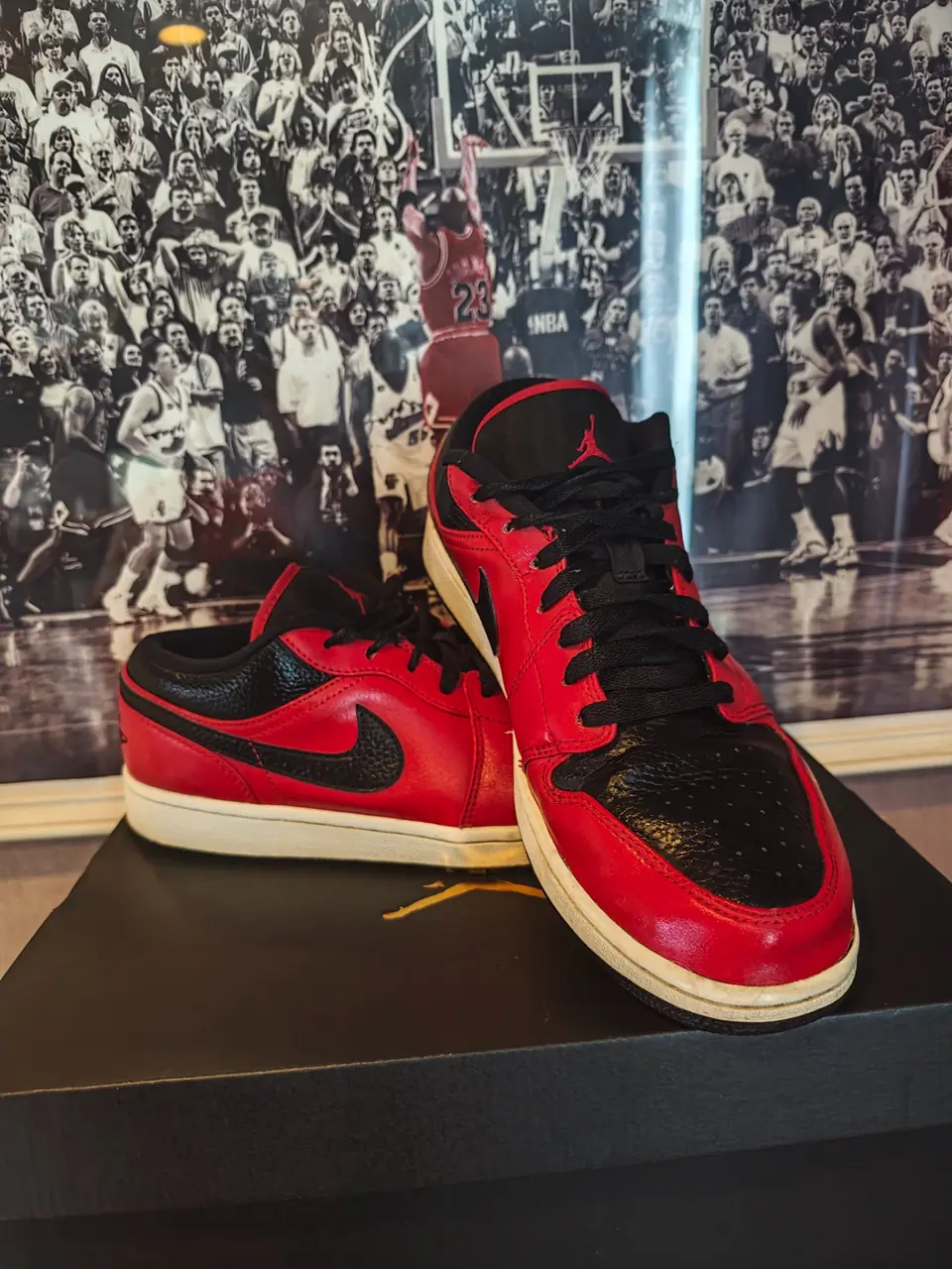 Air Jordan 1 low gym-red black -white