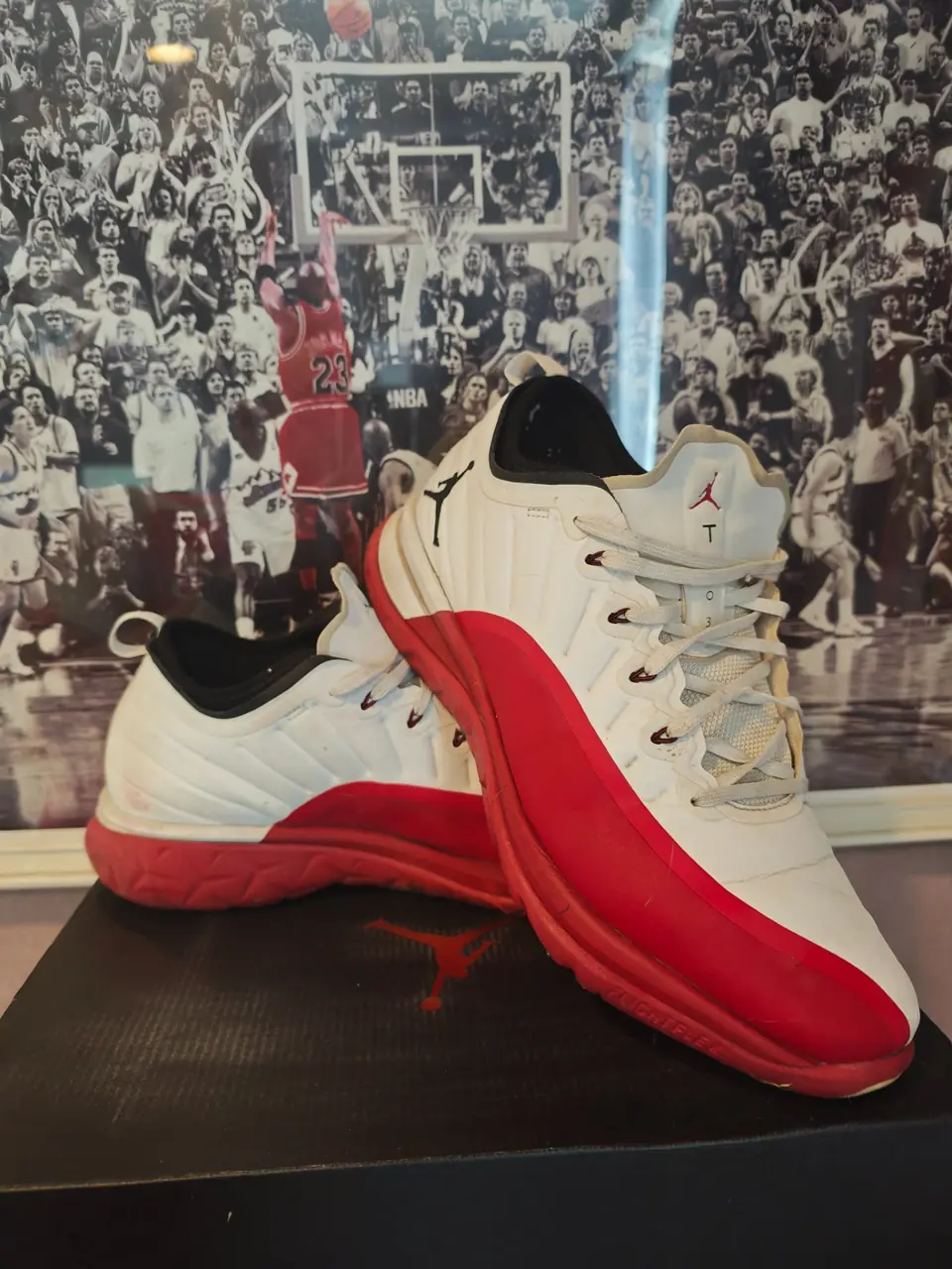 Jordan trainer prime gym-red white
