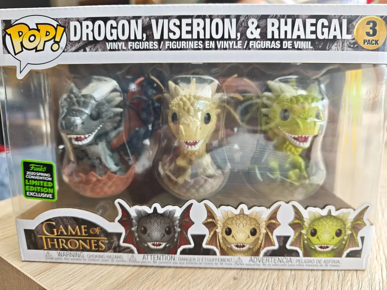 Drogon,Viserion & Rhaegal (3-Pack)